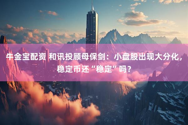牛金宝配资 和讯投顾母保剑：小盘股出现大分化，稳定币还“稳定”吗？