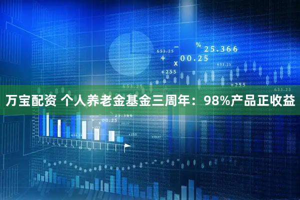 万宝配资 个人养老金基金三周年：98%产品正收益
